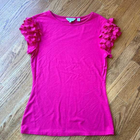 Ted Baker pink short sleeve top - Picture 1 of 2